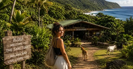 Santuario en Hawái que busca voluntarios y ofrece alojamiento gratis.